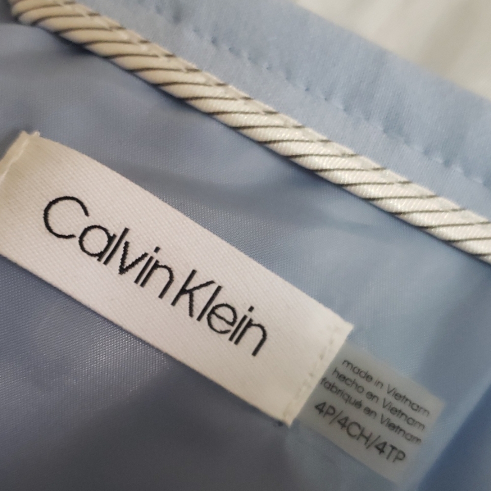 NEW CALVIN KLEIN LIGHT BLUE PLEATED SKIRT 4P - Picture 6 of 10